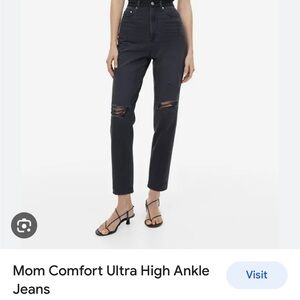 High waisted ankle jeans